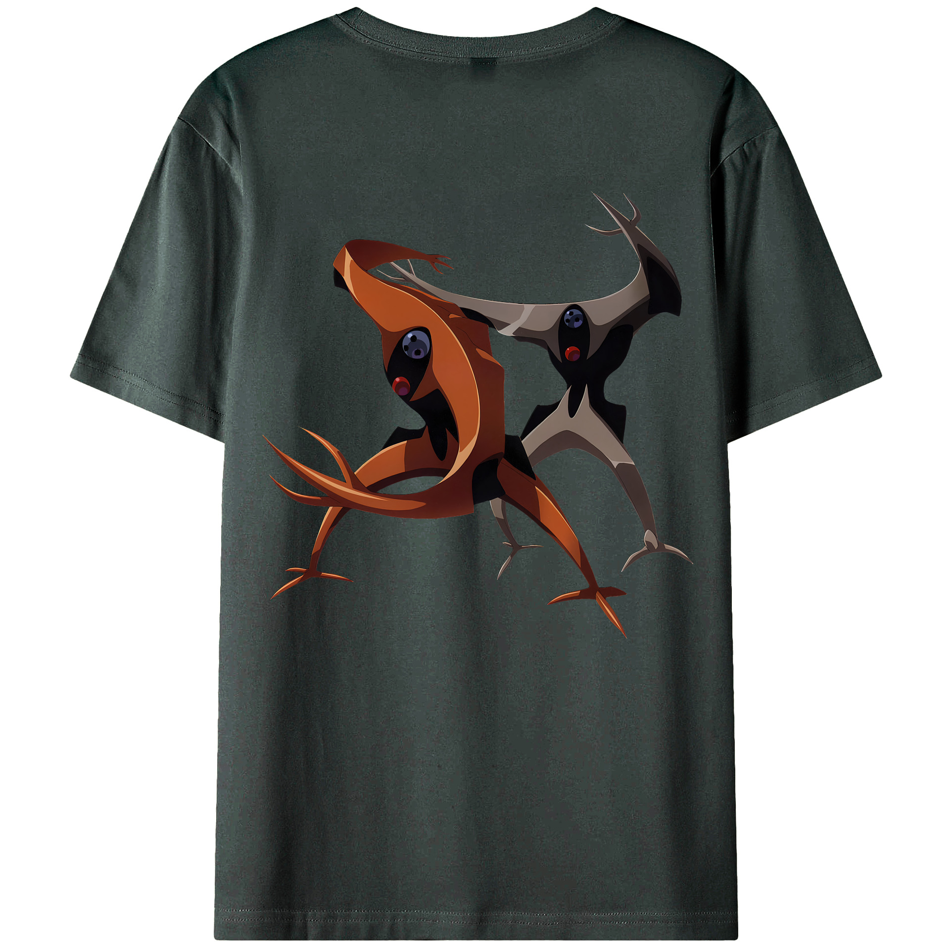 （画像用） EVA 新世紀エヴァンゲリオン 綿100％ メンズ半袖Tシャツ（バックプリント） 通気性